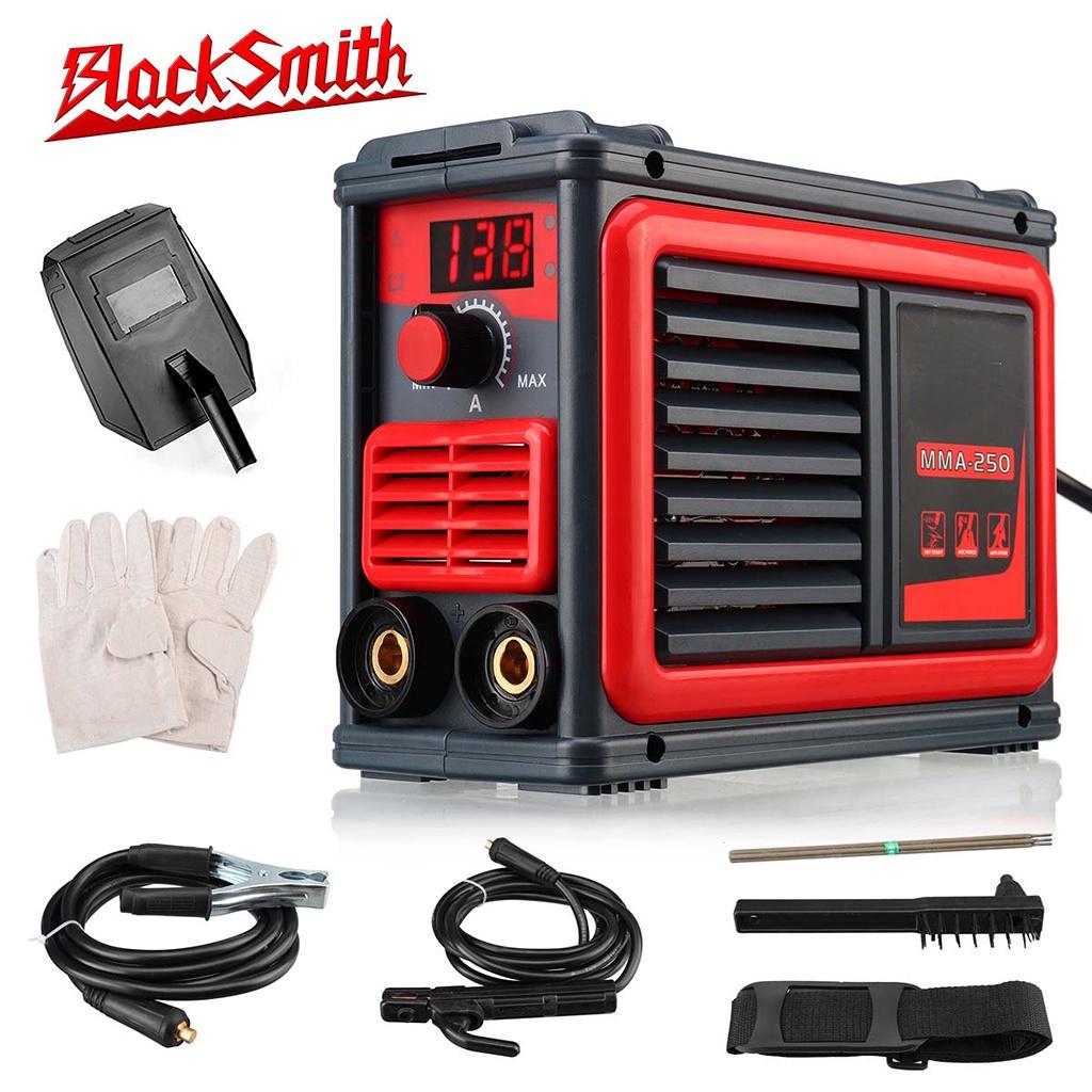 3000 Вт мини-сварочный аппарат MMA-250A, инверторный сварочный аппарат, IGBT, цифровой ЖК-дисплей, электросварочный аппарат с аксессуарами
