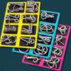 8Pcs Disentanglemen Iron Link Unlock Interlock Game 3D Metal Puzzle Mind Brain Game Toy Children Interactive