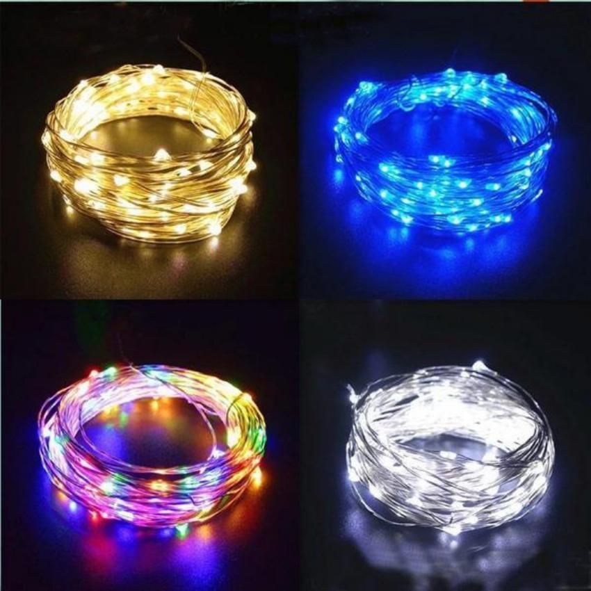 8-function Solar Led Copper Light String Outdoor Waterproof Courtyard Christmas Day Decorative Light String