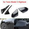 Для Новый Model 3 Highland 2024 Аксессуары Защитная Накладка на Зеркало Заднего Вида Накладка на Поворотник M3H Наклейка на Боковую Камеру