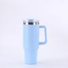 40oz Insulated Stainless Steel Tumbler With Handle Straw Leakproof Cold Hot Water Bottle Travel Sports Office