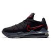 Мужские кроссовки Lebron 17 Low EP Bred, черные, университетские, красные, темно-серые, CD5006-001