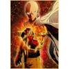 One Punch Man Posters Aesthetic Home Decor HD Print Pictures Living Room Bar Cafe Wall Art Painting Kraft Paper Anime Poster