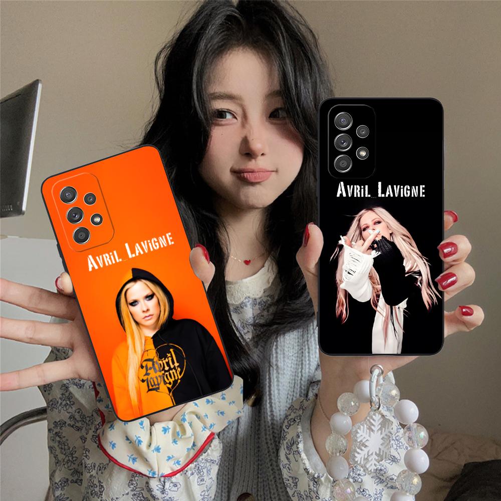 Матовый ТПУ чехол для мобильного телефона Avril Lavigne для Samsung Galaxy M55 54 42 35 34 33 32 23 22 15 14 13 12 F55 5G Цветная обложка
