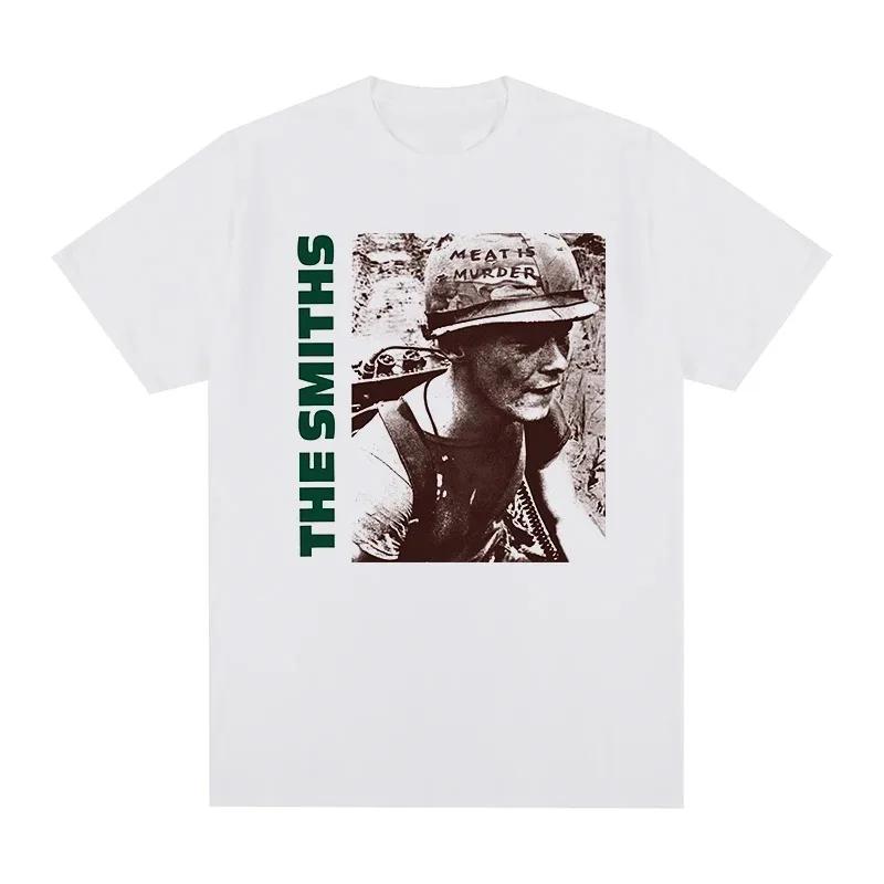 The Smiths Meat Is Murder Morrissey Marr Punk Rock Band Vintage Tshirt Cotton Unisex T Shirt New TEE TSHIRT Womens Tops