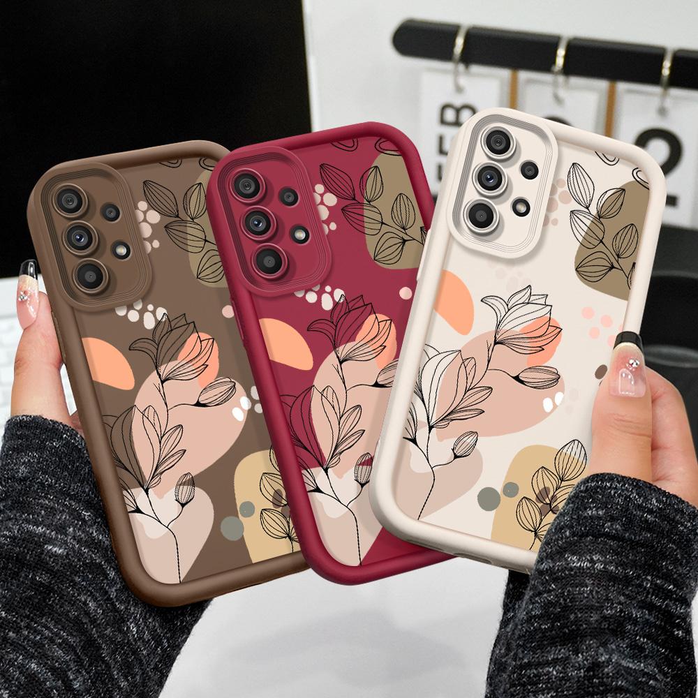 Charming Flowers Phone Case For Samsung Galaxy A54 A34 A14 A73 A53 A33 A23 A13 A72 A52 A52S A32 A22 A71 4G 5G Staircase Soft Cov