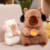 Plush Capybara Rodent Toy Doll Kids Sleep Partner Nursery Room Girls Decoration