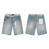 Трендовый трансграничный бренд PURPLE BRAND JEANS Европейские и американские уличные свободные и универсальные джинсовые шорты мужские и женские тренд