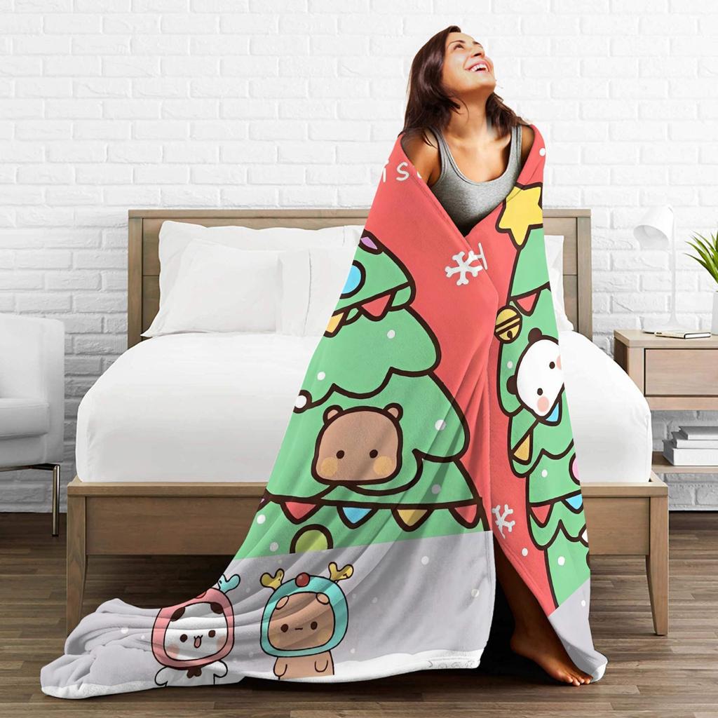 Bubu Dudu Christmas Blanket Quality Warm Bedding Throws Autumn Boy Girl Living Room Fashion Bedspread