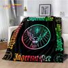3D German J-Jaegermeister Elk Soft Flannel Blanket for Beds Bedroom Sofa Picnic,Throw Blanket for Cover Outdoors Leisure Gift