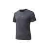 Breathable Round Neck Sports Short Sleeve T-Shirt Men Tops Castle-Gray 152425104-5