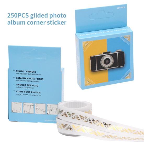 1 Box Albums DIY Protect Corner Novel Triangle Shape Scrapbooking Photo Sticker Frame Corners