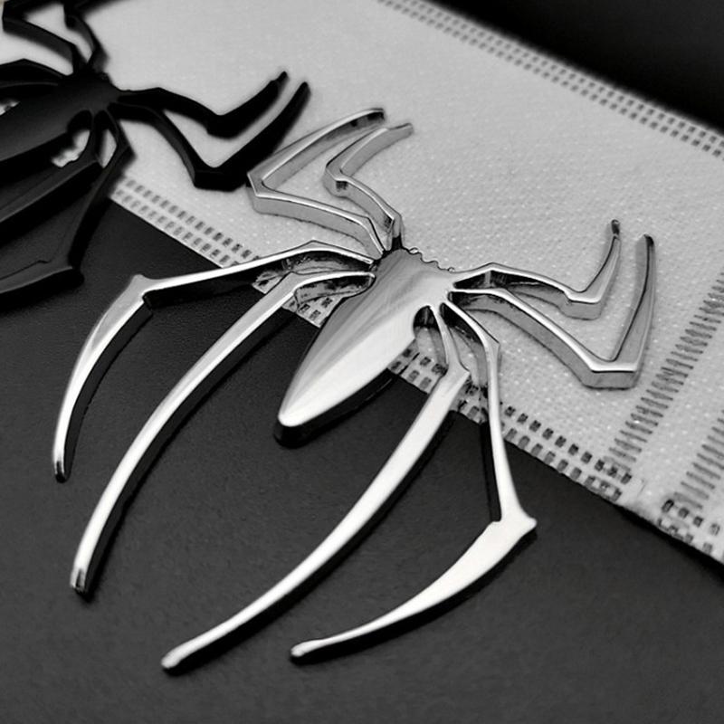 1 шт. универсальные 3D наклейки на автомобиль металл цинковый сплав форма паука эмблема хром грузовик значок наклейка авто аксессуары