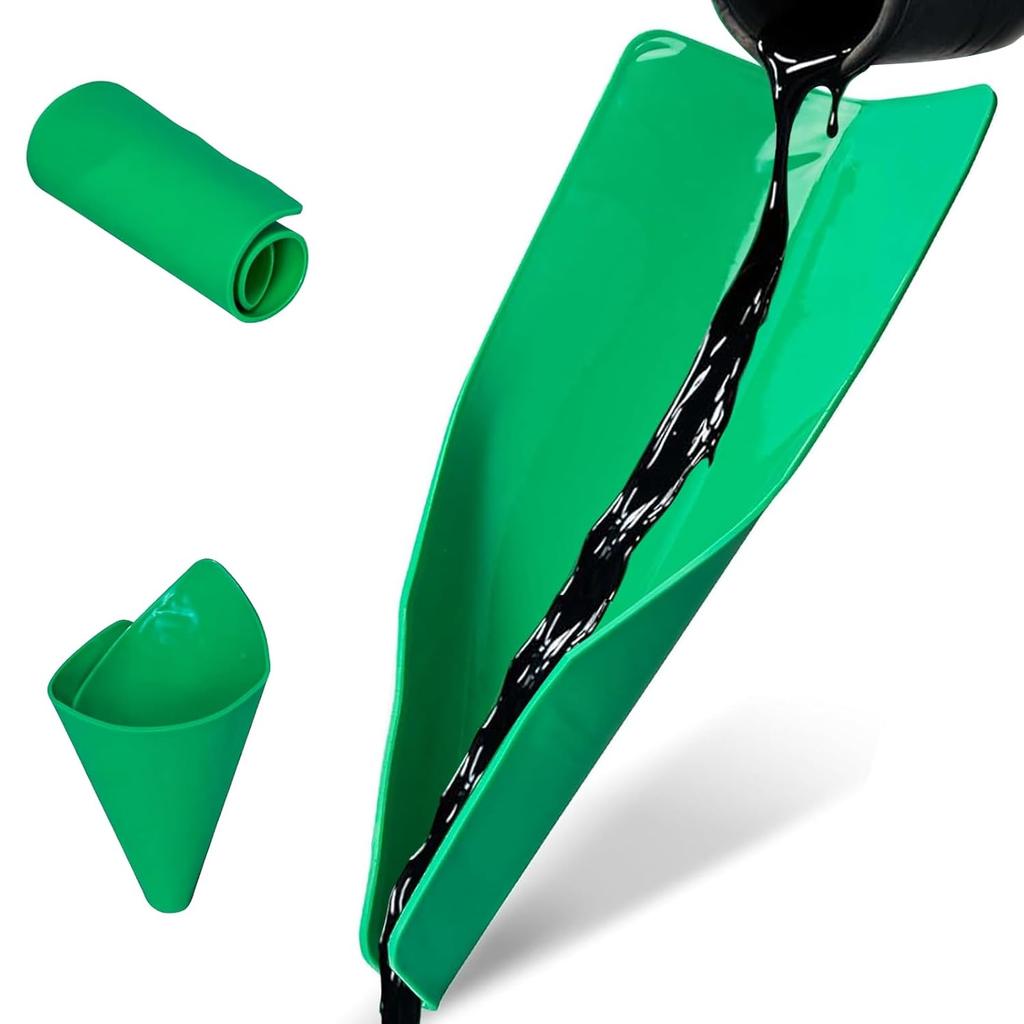 Flexible Funnel, Multi-Purpose Form A Funnel Flexible Draining Tool, Oil Drain Change Flex Foldable Filter Funnels For Automotive Use, Bendable