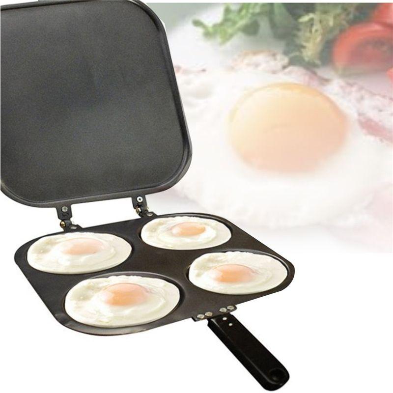 Универсальная сковорода с четырьмя отверстиями и антипригарным покрытием - Идеально подходит для приготовления блинов, омлетов и многого другого