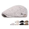 Берет мужской весенне-летний дышащий кепка-форвард британский винтажный кепка газетчика