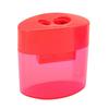 Double Hole Pencil Sharpener with Lid Plastic Manual Pencil Sharpener Portable Colored Pencil Sharpener for Kids Adults Students School Office