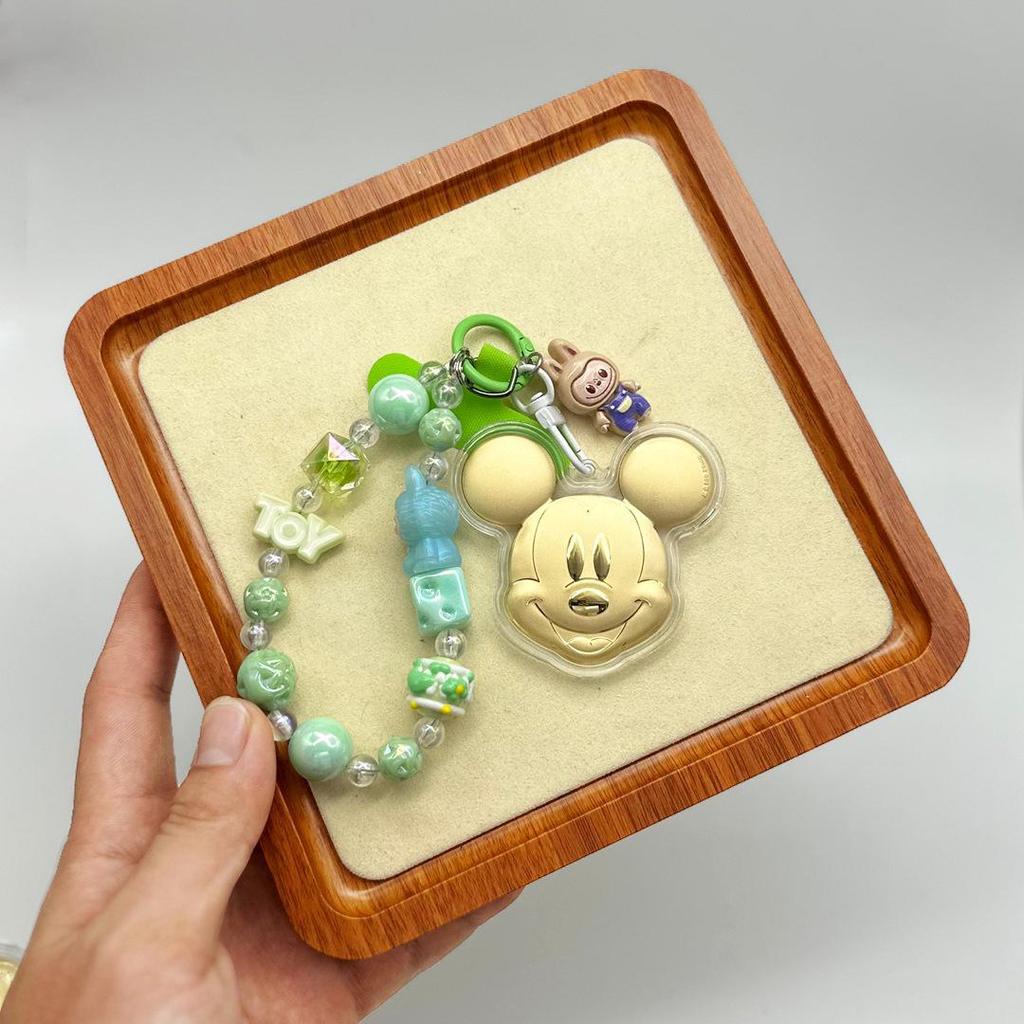 Микки Маус 999 Проба Чистое Золото Мобильный Брелок Подвеска - Милый Мультяшный Сувенирный Шарм