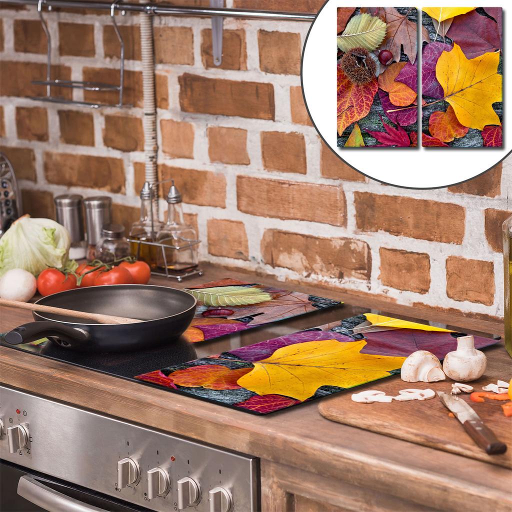 GLASS CUTTING BOARD 2x 30x52 LEAVES