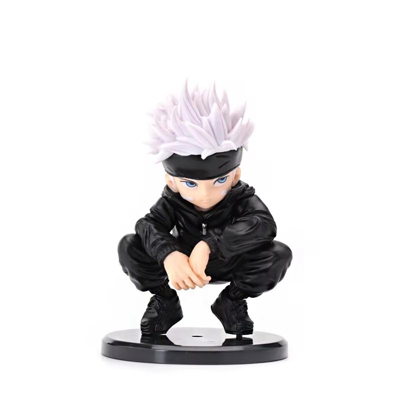 Универсальная аниме-фигурка Действия Jujutsu Kaisen Сатору Годжо и Сукуна Повелитель Проклятий Чиби ПВХ Модель Куклы Игрушки Коллекция