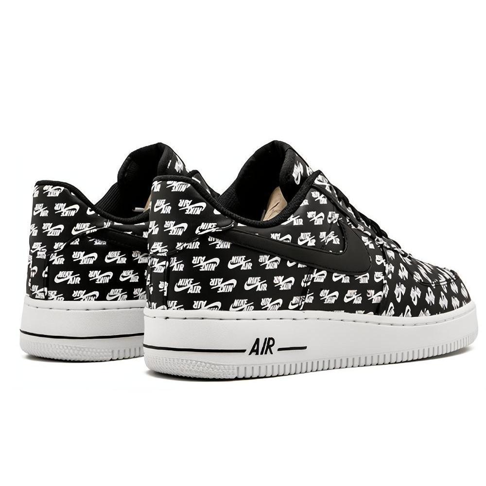 Nike Air Force 1 Low '07 QS 'All Over Logo Black' Men's AH8462-001