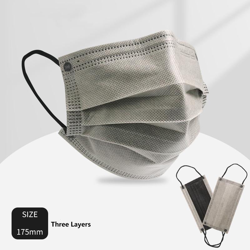 50 шт. 3/4 слойные маски для лица из ткани, выдуваемой методом расплавления, одноразовые защитные противопылевые маски для взрослых, нетканые ушные петли
