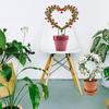 1 Piece Garden Plant Support Climbing Frame Iron Heart Shaped Flower Stand