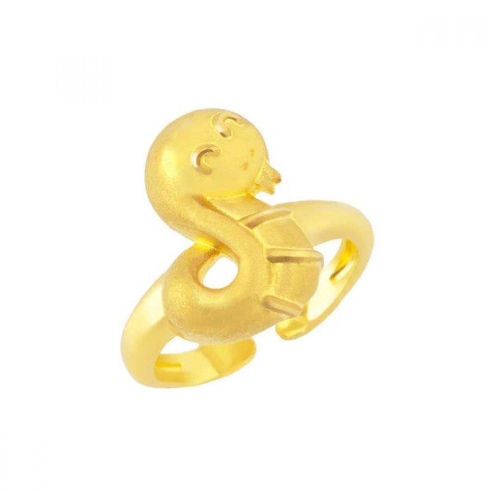 Tiny Co 24k Gold CoCo 1.875g Smile Snake Ring
