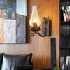 Industrial  Farmhouse Wall Light Sconce Kerosene Style Wall Lamp, Clear Glass Lampshade, for Bedroom Bedside Corridor Bar
