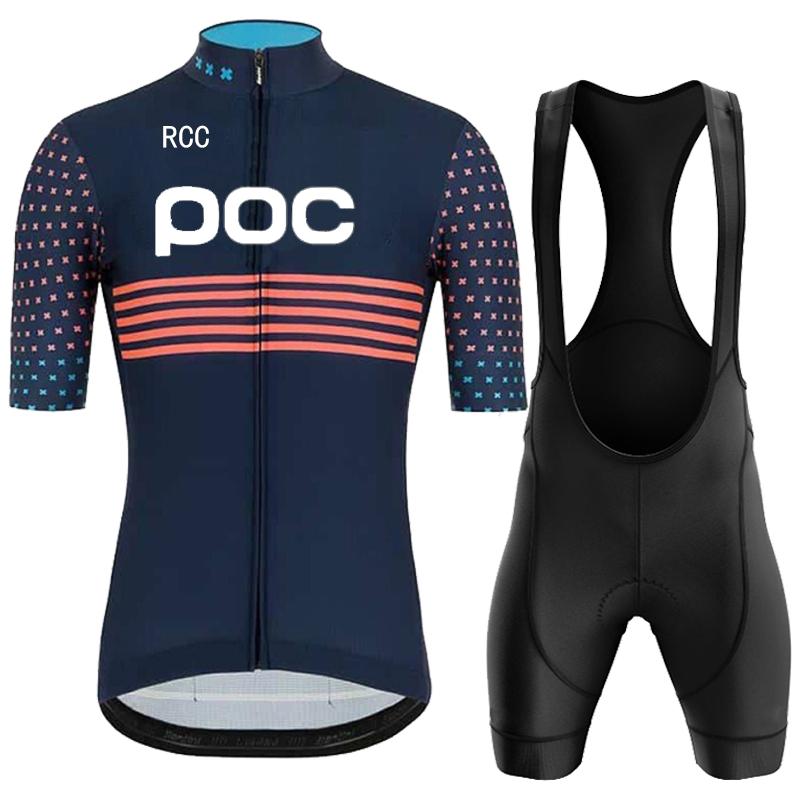 Rcc Poc Cycling Jersey Set Zomer Heren Fietskleding Mountainbike Kleding Mtb Fiets Rijkleding Fietspak 003