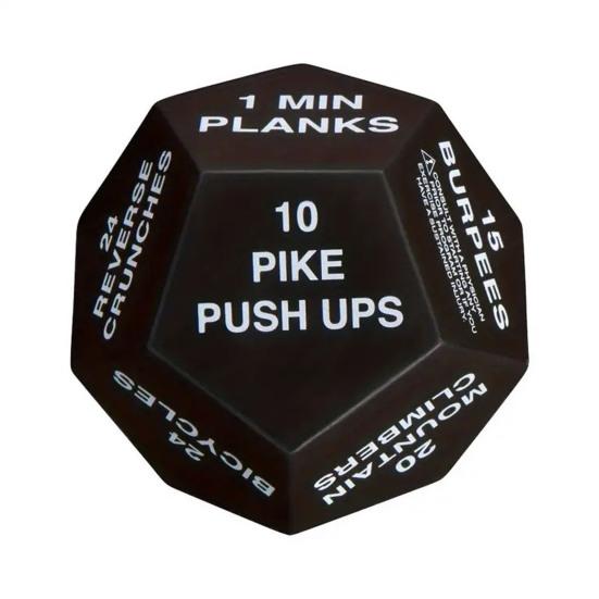 Fitness Dice Pocket Size Multi-sides Exercise Decision Dice Home Gym Workout Dice Stress Relief Toy Men Women Athletes Sports Enthusiast Gift