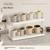 Double Layer Desktop Cup Storage Ra Tabletop Tea Cup Water Cup Draining Stand Coffee Corner Arrangement Small Size Organizer