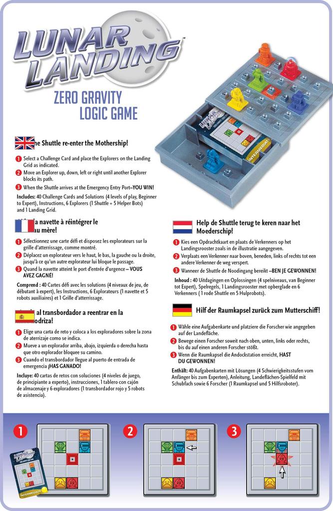 Think Fun Посадка на Луну Карточные Настольные Игры Игры, Игры,