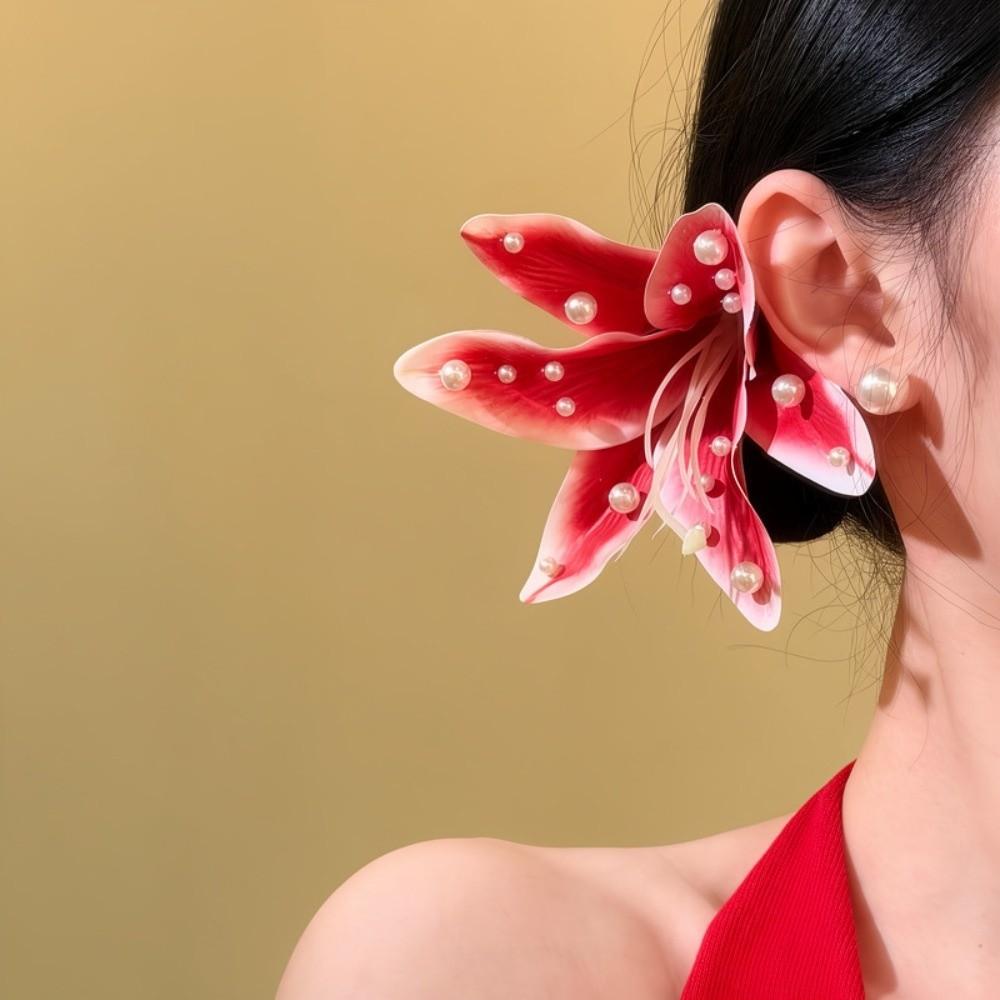 Vintage Water-Sprinkling Festival Hair Clip Fresh Floral Headwear Side Bangs