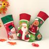 Christmas Stocking Sack Xmas Gift Candy Bag Christmas Decorations for Home Navidad Sock Christmas Tree Decor New Year 2024