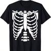 The Most Popular Skull Halloween Costume, The Chest Dissection T-shirt, Is Suitable for Men To Wear In Short Sleeves