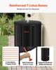 Collapsible Rain Barrel, 380 L Portable Rain Water Collection Barrel, 1000D PVC Rainwater Collection System, Garden Water Catcher Tank Storage