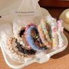 3PCS Candy, Rainbow Colors, Dotted Wool, Hair Bands, Hair Rope, Girly, Plush, Hair Accessories, Hair Ties, Rubber Bands, Fluffy