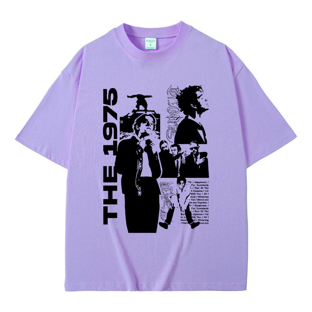 Рок-группа The 1975 Being Funny in A Foreign Language Принт Футболка Футболки с графикой Мэтти Хили Инди Альтернативная Мода Футболка