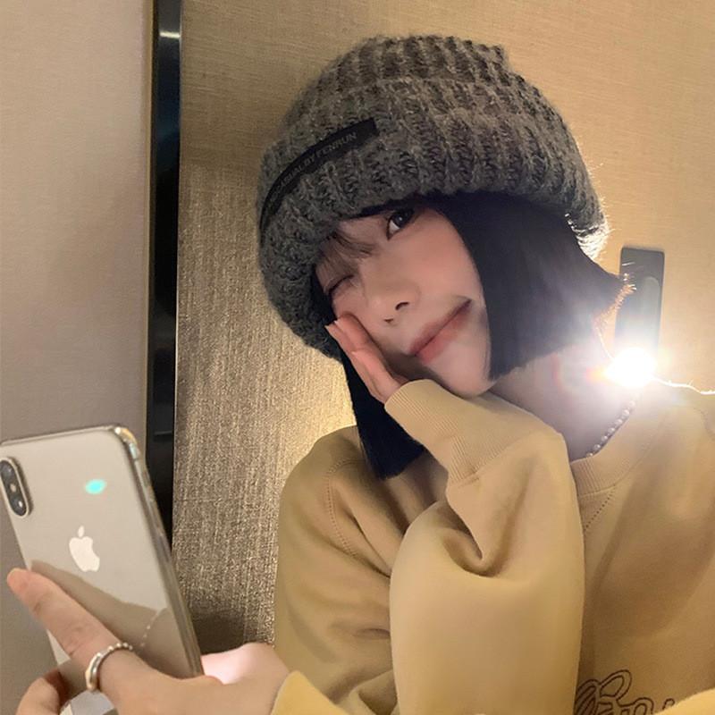 Elegant Cozy Winter Knit Hat For Women Warm Loose-fit Beanie In Trendy Colors