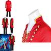 The King Of Circus Barnum Cosplay Costume For Men Red And Black Polyester Blended Fabric