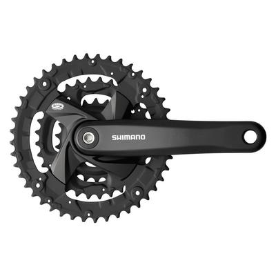 SHIMANO Передняя звездочка 170 мм 9S с защитой цепи BB квадратный вал UN EFCM371C422CL ACERA (MTB) FC-M371-L 44×32×22T Черный/Совместимый 122,5 мм (LL123)