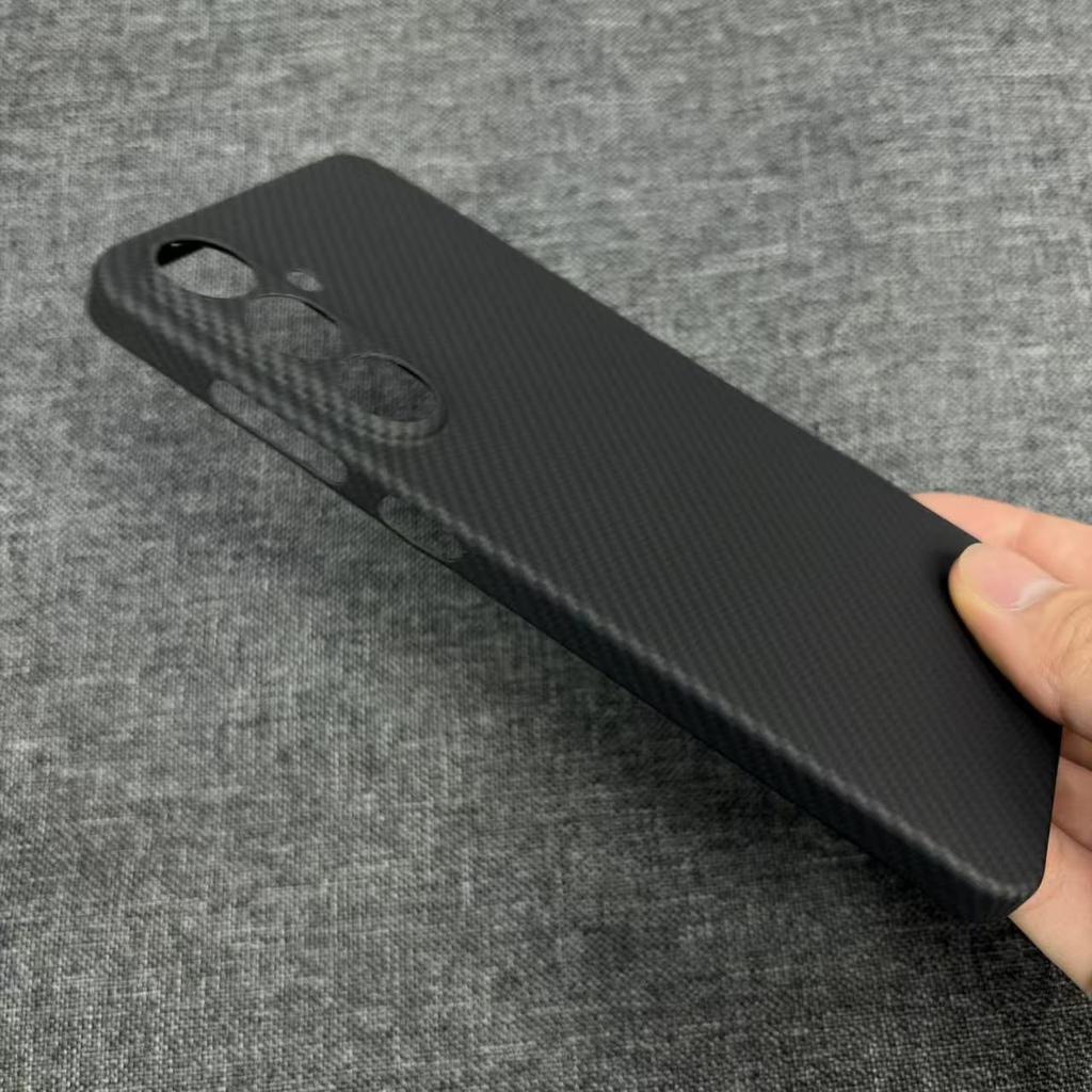 Бизнес-кейс из кевлара, арамида и углеродного волокна для Samsung Galaxy S25 FE, ультратонкий, минималистичный, защита камеры, ударопрочный чехол