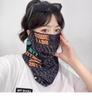 Cycling Sun Protection Face Mask (Full-Face) for Women; Summer Microfiber Neck Gaiter for Men; Outdoor Sun-Blocking Ear-Loop Face Mask