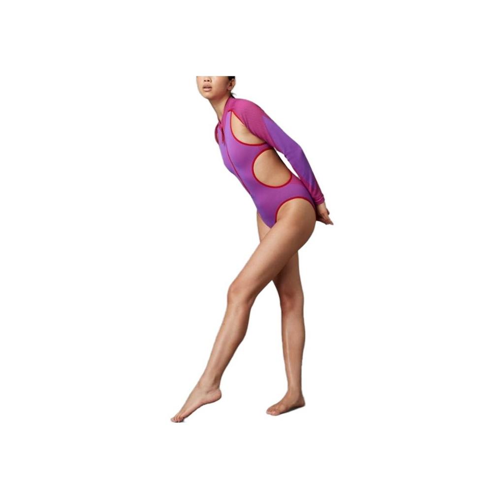 adidas X Rui Zhou Collaboration FW23 Hollow Design Sports Bodysuit Women Bodysuit Bright-Purple IB1256