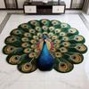 Нескользящий коврик с павлинами, мягкий дверной уплотнитель, прочный ковер с павлинами для гостиной, журнального столика, прикроватной тумбочки