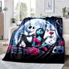 The Nightmare Before Christmas Theme Printed Blanket - Perfect for Couch, Bed, Travel & Outdoor Use | Machine Washable, Cozy & Durable.