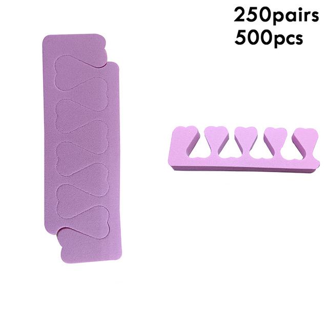 500 шт., набор разделителей для пальцев ног для педикюра, разделители пальцев для дизайна ногтей, мягкие поролоновые растягиватели для пальцев ног и пальцев, расслабляющий удержание