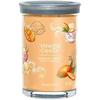 Bougie Parfumée - YANKEE CANDLE - Crème Glacée À La Mangue - Double Mèche - Cire De Soja - Verre Décoratif