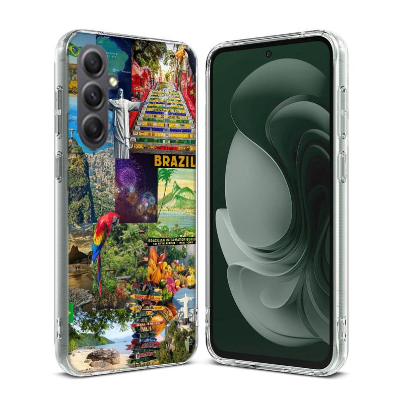 City Brazil Rio de Janeiro Phone Case for Samsung A16 A26 A36 A56 A17 A37 A57 A07 A06 A02S A03 A04S A05S Galaxy Note 20 10 A50S